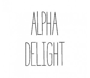 Stickserie - Alpha Delight Doodle Schrift inkl. BX Schriftart